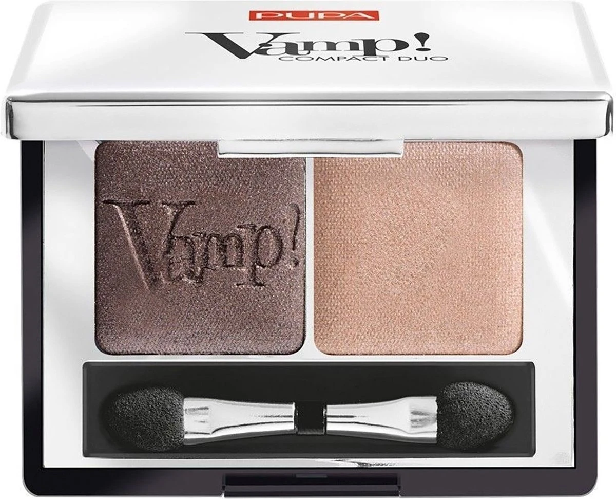 PUPA Vamp! Compact Duo Oogschaduw-004 Bronze Amber_#856c68_#d2a997 1 PUPA Vamp! Compact Duo Oogschaduw-004 Bronze Amber_#856c68_#d2a997
