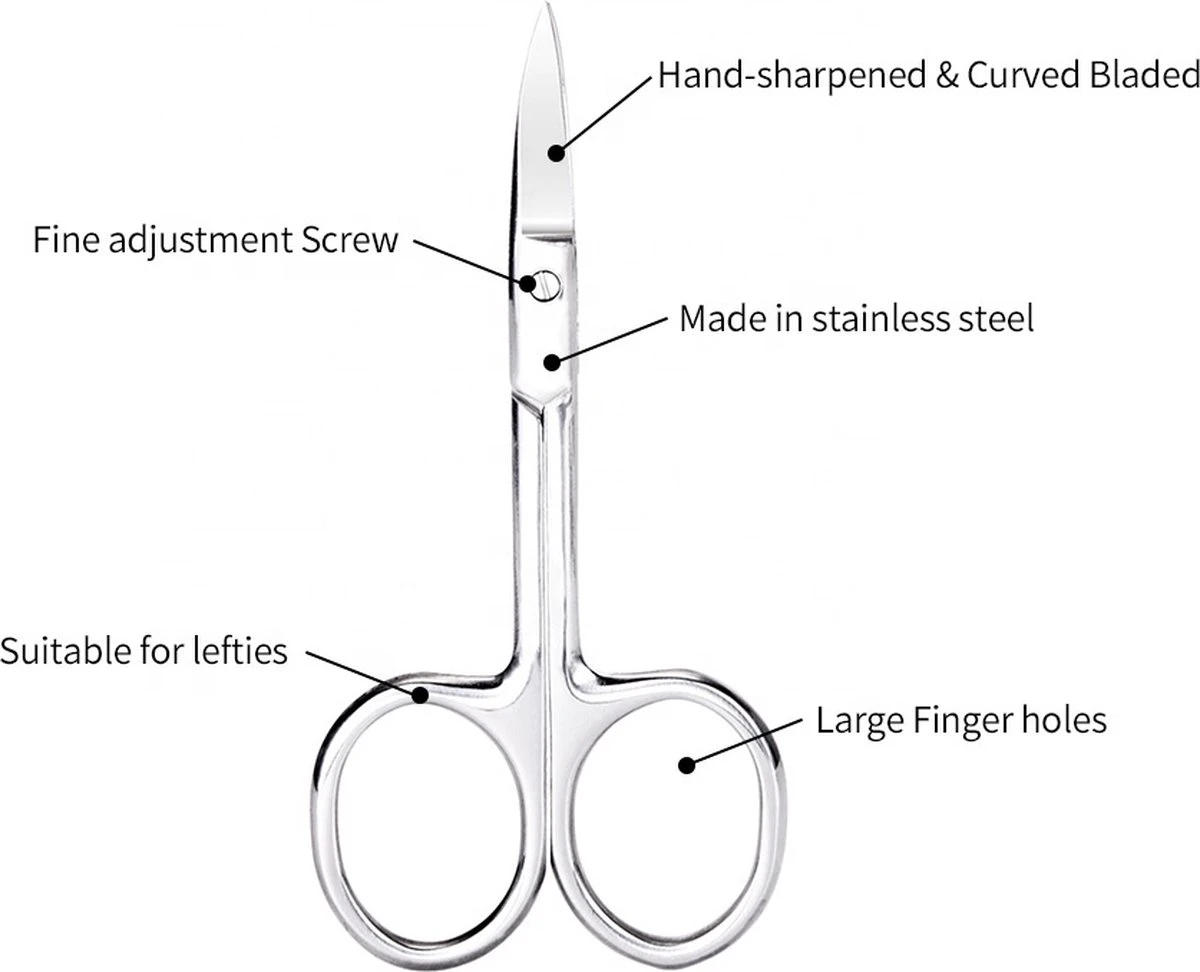 Medies - Professionele Nagelschaar Voor Vingernagels En Teennagels | Nagelschaartje | Nagelschaar Volwassenen | Pedicure Of Manicure Schaar - RVS 5 Medies - Professionele Nagelschaar Voor Vingernagels En Teennagels | Nagelschaartje | Nagelschaar Volwassenen | Pedicure Of Manicure Schaar - RVS - Afbeelding 5