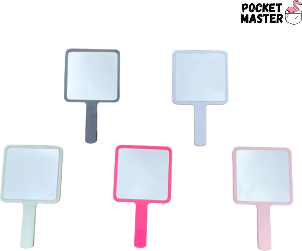 PocketMaster® Make-Up Spiegel / Handspiegel Met Handvat - Licht Roze - Klein - Compact - Handzaam - 8,0 X 8,0 Cm Spiegeloppervlak 3 PocketMaster® Make-Up Spiegel / Handspiegel Met Handvat - Licht Roze - Klein - Compact - Handzaam - 8,0 X 8,0 Cm Spiegeloppervlak - Afbeelding 3