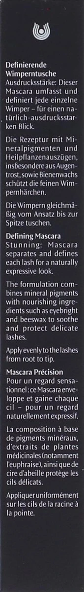 Dr. Hauschka - Defining Mascara 01 Black 4 Dr. Hauschka - Defining Mascara 01 Black - Afbeelding 4