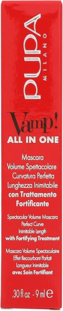 Pupa Milano Vamp! All In One Mascara - 101 Extra Black 15 Pupa Milano Vamp! All In One Mascara - 101 Extra Black - Afbeelding 15