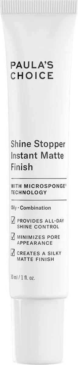 Paula's Choice Shine Stopper - Matteert Een Glimmende Huid - Vette Huid - 30 Ml 1 Paula's Choice Shine Stopper - Matteert Een Glimmende Huid - Vette Huid - 30 Ml