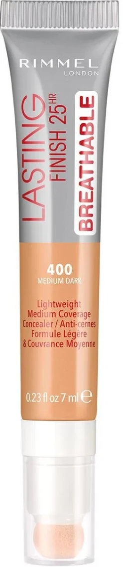 Rimmel London Rimmel Lasting Finish Breathable - 400 Natural Beige - Concealer 10 Rimmel London Rimmel Lasting Finish Breathable - 400 Natural Beige - Concealer -Cosmeticawinkel 262x1200 3