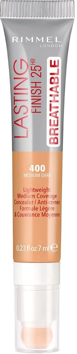 Rimmel London Rimmel Lasting Finish Breathable - 400 Natural Beige - Concealer 4 Rimmel London Rimmel Lasting Finish Breathable - 400 Natural Beige - Concealer - Afbeelding 4
