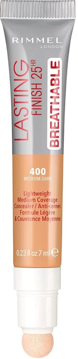 Rimmel London Rimmel Lasting Finish Breathable - 400 Natural Beige - Concealer 3 Rimmel London Rimmel Lasting Finish Breathable - 400 Natural Beige - Concealer - Afbeelding 3
