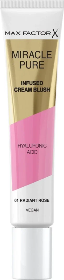 Max Factor Miracle Pure Vegan Blush - 001 Radiant Rose -Cosmeticawinkel 277x1200 2