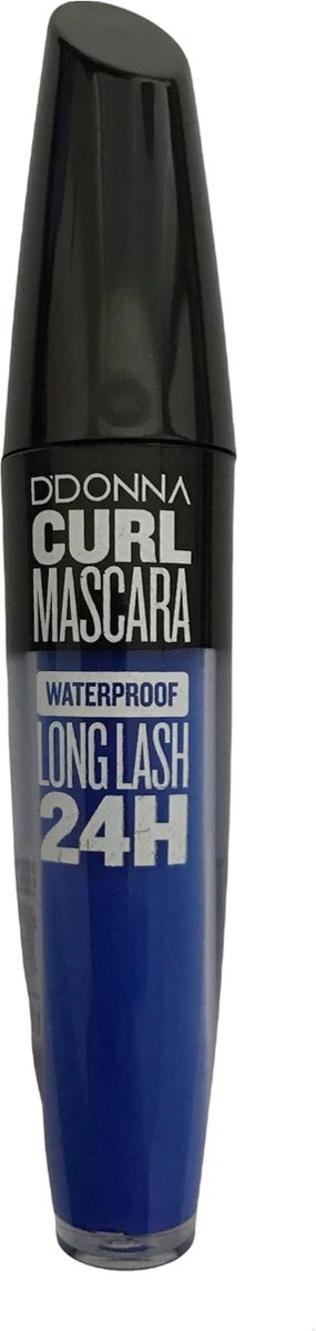 D'Donna - Curl Mascara - Blauw - Waterproof - 1 Flesje Met 8 Gram Inhoud 1 D'Donna - Curl Mascara - Blauw - Waterproof - 1 Flesje Met 8 Gram Inhoud