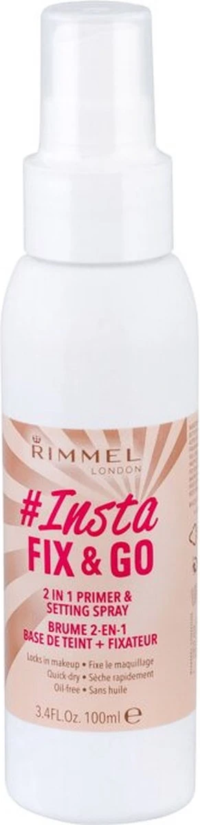 Rimmel London Insta Fix & Go Primer & Setting Spray 4 Rimmel London Insta Fix & Go Primer & Setting Spray - Afbeelding 4