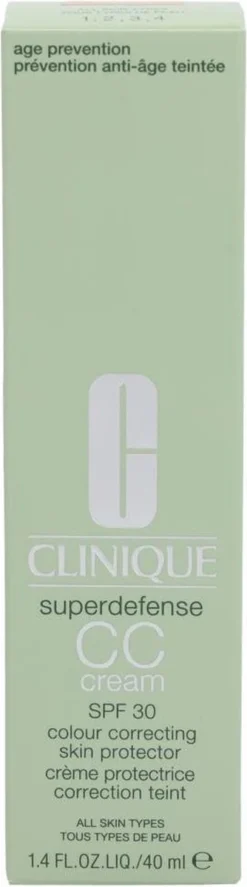 Clinique Superdefense CC Cream SPF30 - 04 Medium - CC Cream - 40 Ml 14 Clinique Superdefense CC Cream SPF30 - 04 Medium - CC Cream - 40 Ml -Cosmeticawinkel 334x1200 1