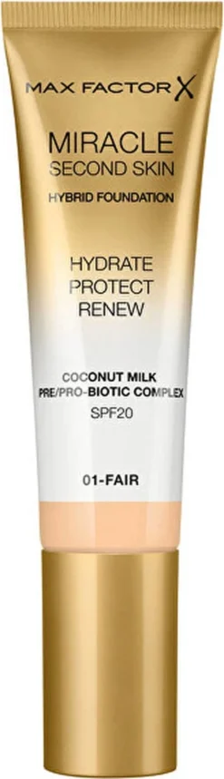 Max Factor Miracle Second Skin Foundation - 03 Light 22 Max Factor Miracle Second Skin Foundation - 03 Light -Cosmeticawinkel 345x1200 1