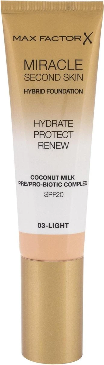 Max Factor Miracle Second Skin Foundation - 03 Light 8 Max Factor Miracle Second Skin Foundation - 03 Light - Afbeelding 8