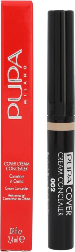 Pupa Milano - Cover Cream Concealer - 002 Beige -Cosmeticawinkel 357x1200