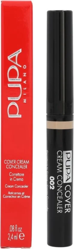 Pupa Milano - Cover Cream Concealer - 002 Beige -Cosmeticawinkel 358x1200 1