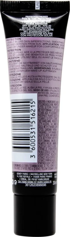 Maybelline Facestudio Primer - Protecting Primer SPF30 - 30ml -Cosmeticawinkel 358x1200 4