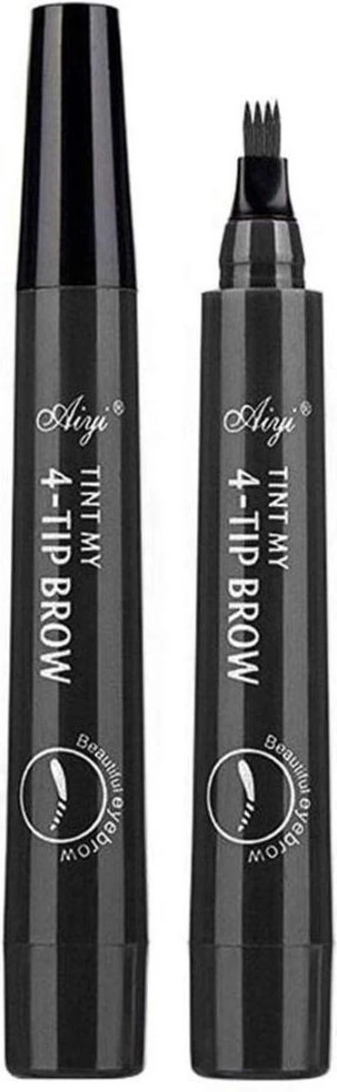 Merkloos Microblading Wenkbrauwstift - Donkerbruin 2 Merkloos Microblading Wenkbrauwstift - Donkerbruin - Afbeelding 2