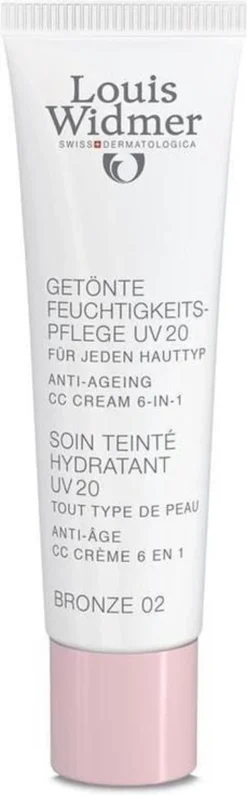 Louis Widmer CC-cream (getinte Dagverzorging UV20) Nr.2 Bronze Ongeparfumeerd