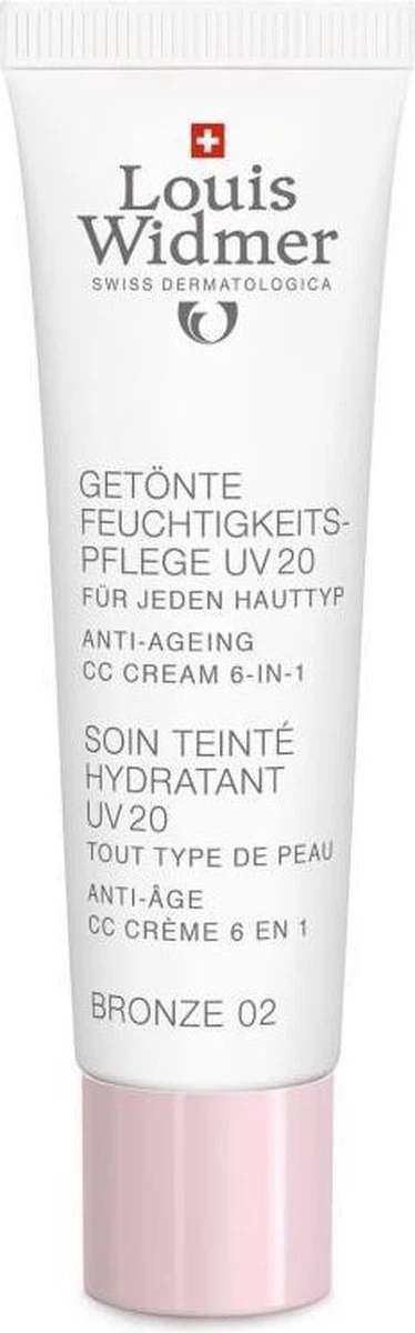 Louis Widmer CC-cream (getinte Dagverzorging UV20) Nr.2 Bronze Ongeparfumeerd 4 Louis Widmer CC-cream (getinte Dagverzorging UV20) Nr.2 Bronze Ongeparfumeerd - Afbeelding 4
