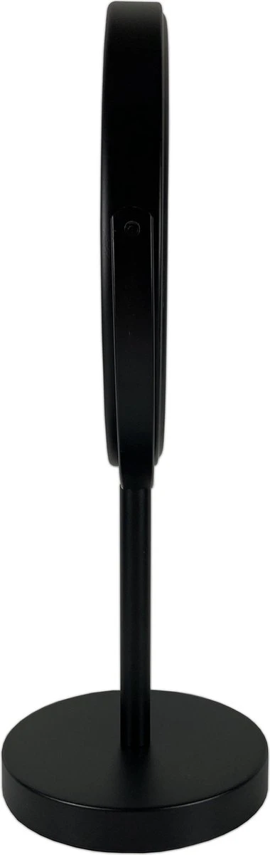 Metalen Make-up Spiegel Mat Zwart- 10x Vergroting 18cmØ 2 Metalen Make-up Spiegel Mat Zwart- 10x Vergroting 18cmØ - Afbeelding 2