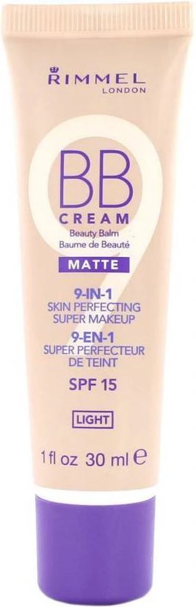 Rimmel London BB Cream 9-in-1 Matte Skin Perfecting Super Makeup - Light - BB Cream 1 Rimmel London BB Cream 9-in-1 Matte Skin Perfecting Super Makeup - Light - BB Cream