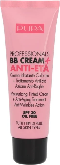 Pupa Milano Professionals BB Cream + Anti-Eta - 001 Nude -Cosmeticawinkel 438x1200 3