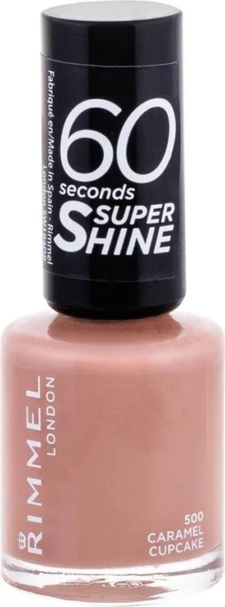 Rimmel London Rimmel 60 Seconds Super Shine - 500 Caramel Cupcake -Cosmeticawinkel 445x1200 4