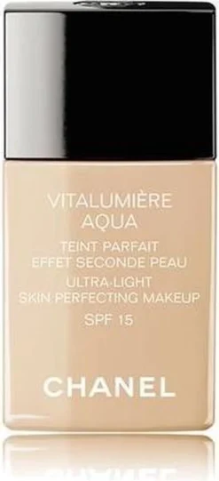 Chanel Vitalumiere Aqua Foundation - 30 Beige - SPF15 - 30 Ml -Cosmeticawinkel 548x1200