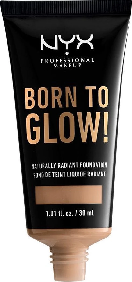 NYX Professional Makeup Born To Glow! Naturally Radiant Foundation - Tan BTGRF12 - Foundation - 30 Ml 2 NYX Professional Makeup Born To Glow! Naturally Radiant Foundation - Tan BTGRF12 - Foundation - 30 Ml - Afbeelding 2