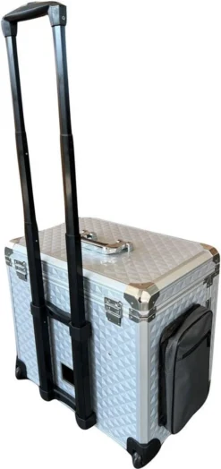 Pedicure Koffer/trolley - Professional Pedicure Case - Zilver Disco -Cosmeticawinkel 566x1200 2
