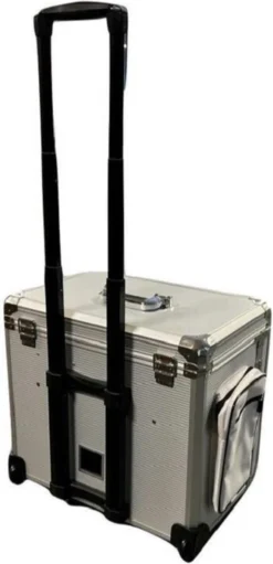 Pedicure Koffer / Trolley - Professional Pedicure Cas- Zilver Streepmotief -Cosmeticawinkel 580x1200 1