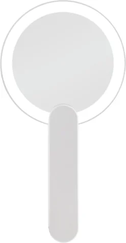 Merkloos Make Up Spiegel Met Led Verlichting - Verzorging Spiegel - Luxe Handspiegel - Zakspiegel - Sterke Handvat -Wit -Cosmeticawinkel 625x1200 2