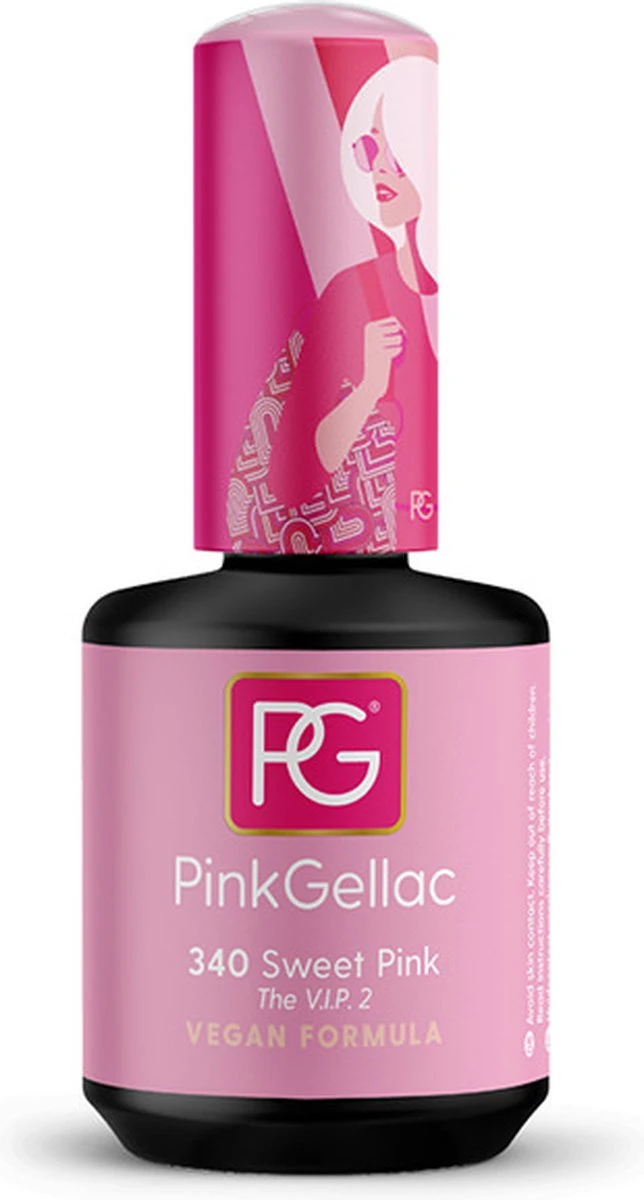 Pink Gellac - Sweet Pink - Gellak - Vegan - Roze - Glanzend - 15ml 3 Pink Gellac - Sweet Pink - Gellak - Vegan - Roze - Glanzend - 15ml - Afbeelding 3