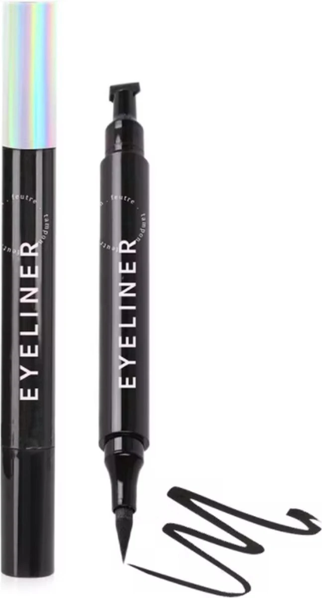 Moon Lash Eyeliner Met Wing Stempel - Waterproof Eyeliner - 2 In 1 Eyeliner - Eyeliner Tool - Wing Eyeliner - Wing Stamp 1 Moon Lash Eyeliner Met Wing Stempel - Waterproof Eyeliner - 2 In 1 Eyeliner - Eyeliner Tool - Wing Eyeliner - Wing Stamp