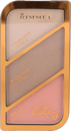 Rimmel London Kate Sculpting Palette Gezichtspoeder - Coral Glow -Cosmeticawinkel 650x1200
