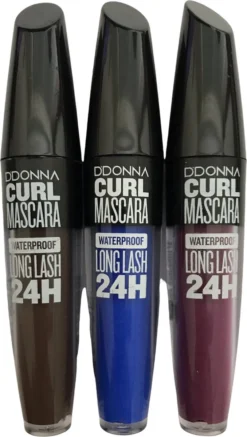 D'Donna - Curl Mascara - Blauw - Waterproof - 1 Flesje Met 8 Gram Inhoud 9 D'Donna - Curl Mascara - Blauw - Waterproof - 1 Flesje Met 8 Gram Inhoud -Cosmeticawinkel 678x1200