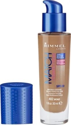 Rimmel London Match Perfection Foundation - 402 Bronze - Beige -Cosmeticawinkel 686x1200