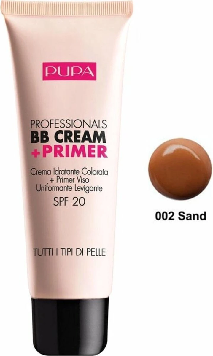 Pupa Milano Professionals BB Cream + Primer - 002 Sand 1 Pupa Milano Professionals BB Cream + Primer - 002 Sand