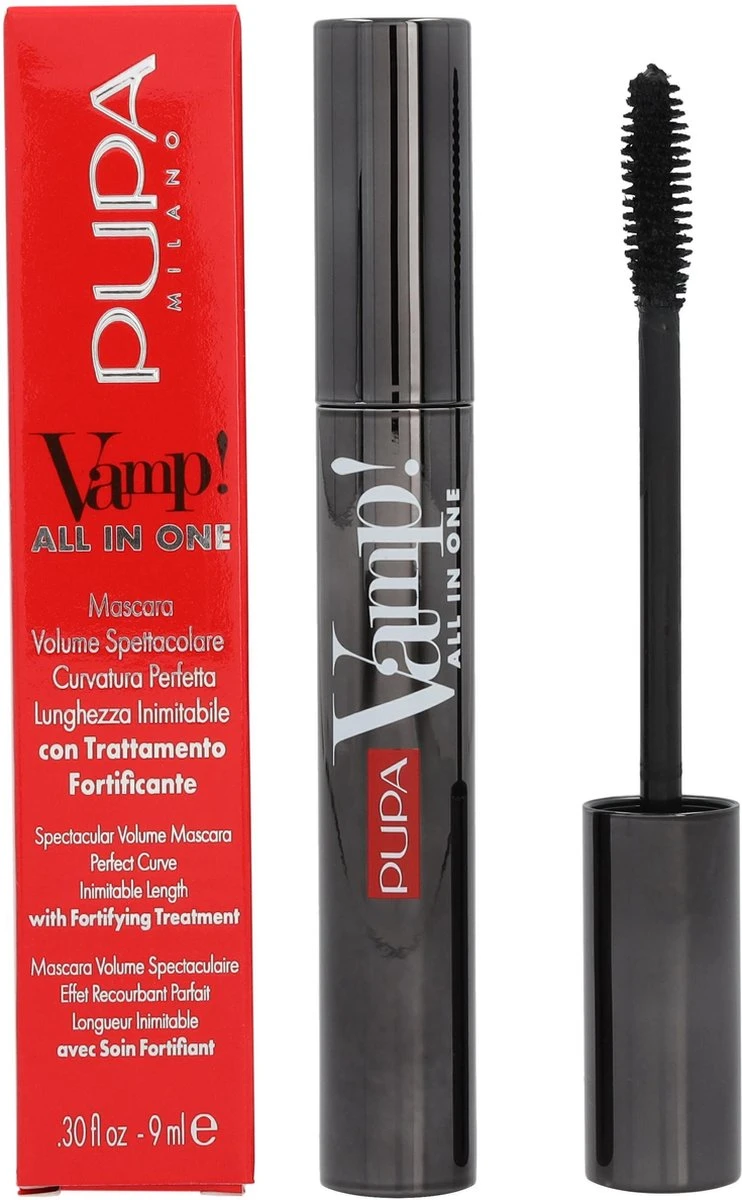Pupa Milano Vamp! All In One Mascara - 101 Extra Black 5 Pupa Milano Vamp! All In One Mascara - 101 Extra Black - Afbeelding 5