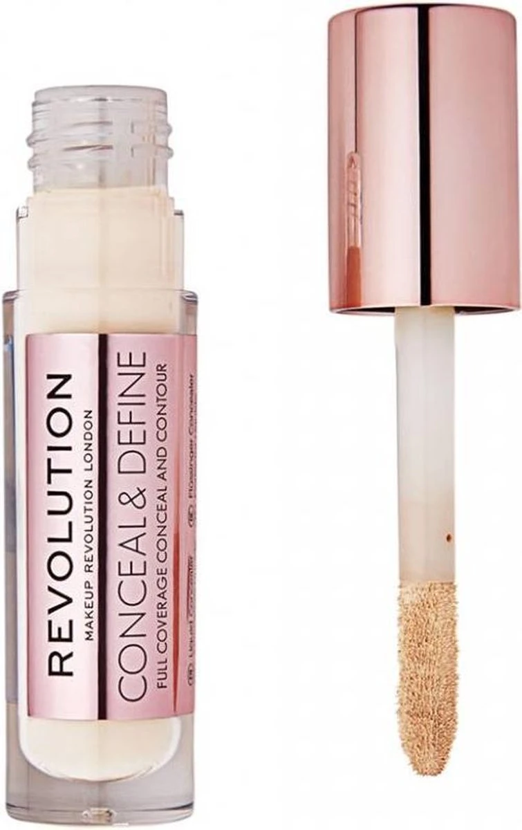 Makeup Revolution - Conceal & Define Concealer C1 3 Makeup Revolution - Conceal & Define Concealer C1 - Afbeelding 3