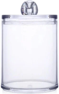 Without Lemon - Wattenstaafjes En Wattenschijfjes Houder - Dubbel Transparant Opberghouder - Opbergdoosje - Makeup Organizer - Zonder Zijopening - Met Deksel - Stapelbaar -Cosmeticawinkel 760x1200 3