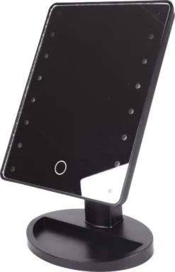 Benson Make Up Spiegel - LED Touch - Dimbaar - 16 Leds - Zwart