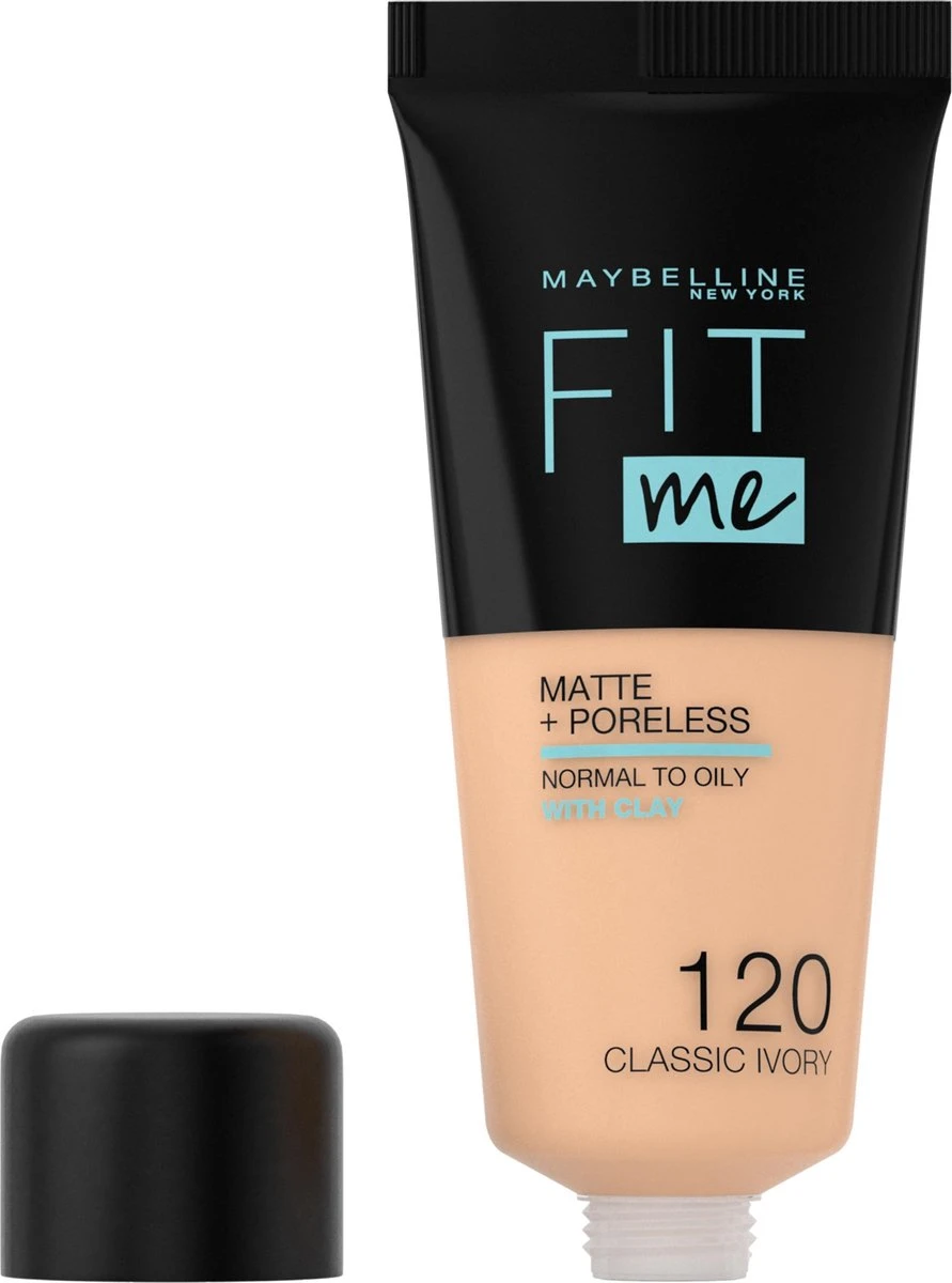 Maybelline Fit Me Matte & Poreless Foundation - 120 Classic Ivory 3 Maybelline Fit Me Matte & Poreless Foundation - 120 Classic Ivory - Afbeelding 3