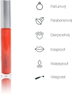 Blèzi® Lip Fix 45 Breezy Red - Lipstick - Lippenstift Langhoudend - Rood Oranje -Cosmeticawinkel 916x1200
