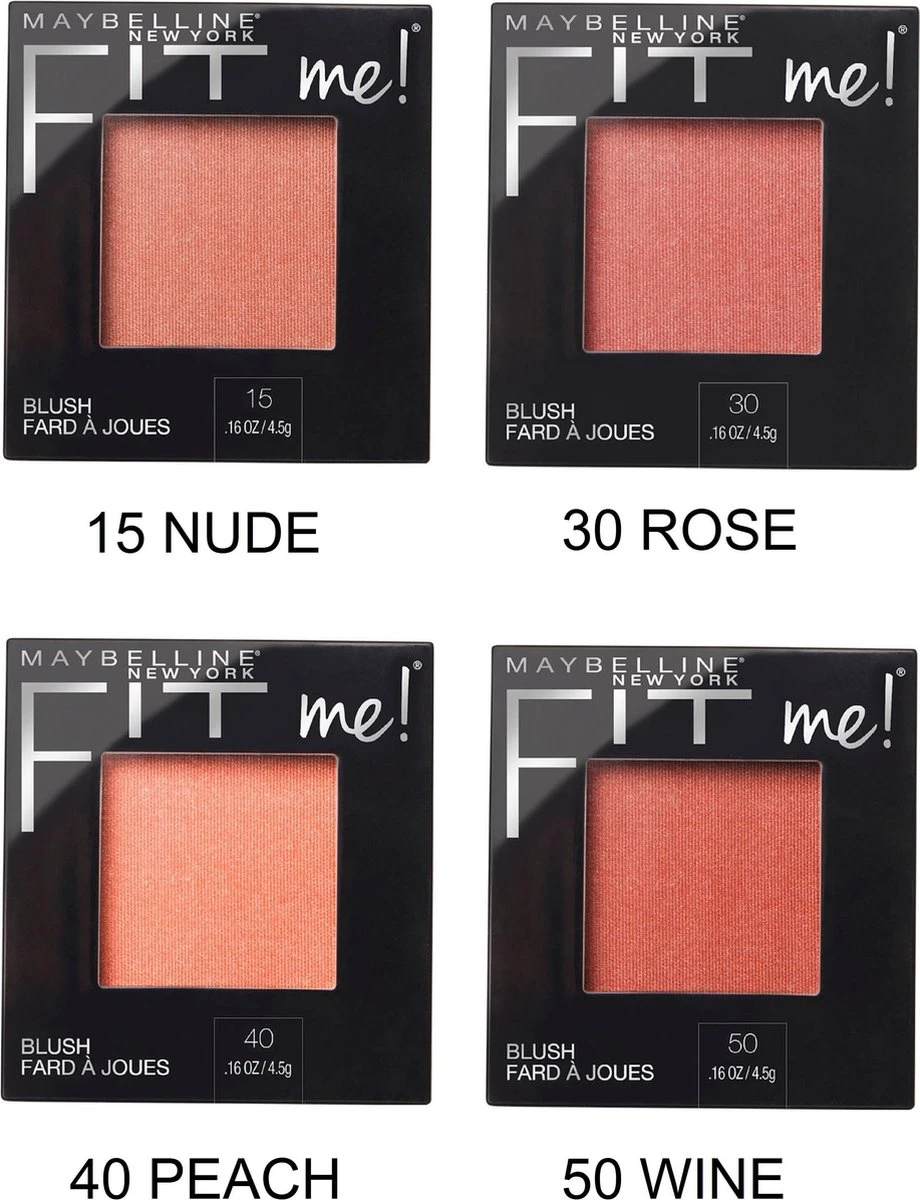 Maybelline Fit Me Blush - 40 Peach - Oranje - Natuurlijk Ogende Rouge 10 Maybelline Fit Me Blush - 40 Peach - Oranje - Natuurlijk Ogende Rouge - Afbeelding 10