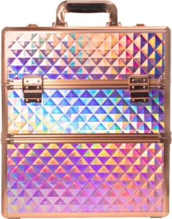 Koffer Groot Holo/Golden Rose XXL Met Opbergvakken -Cosmeticawinkel 942x1200 2