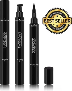 HANDAIYAN® | Eyeliner Met Wing Stempel | Zwarte Oog Stempel | 2 In 1 Eyeliner | Eyeliner Tool | Wing Eyeliner | Wing Stamp