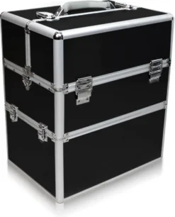 Cosmetica Of Nagel Koffer XL Zwart Glad