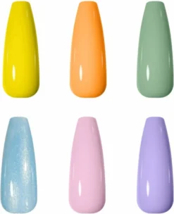 Braembles® - Gellak - Set - Flowers + Gratis -Nagelstickers- + -Nagelvijl- 6-delige - Gellak Starterspakket - Gel Nagellak - Pink Gellac - Gellac - Nagels - 10ML - UV-LEDlamp - Kerstcadeau - Kerst - -Cosmeticawinkel 974x1200 1