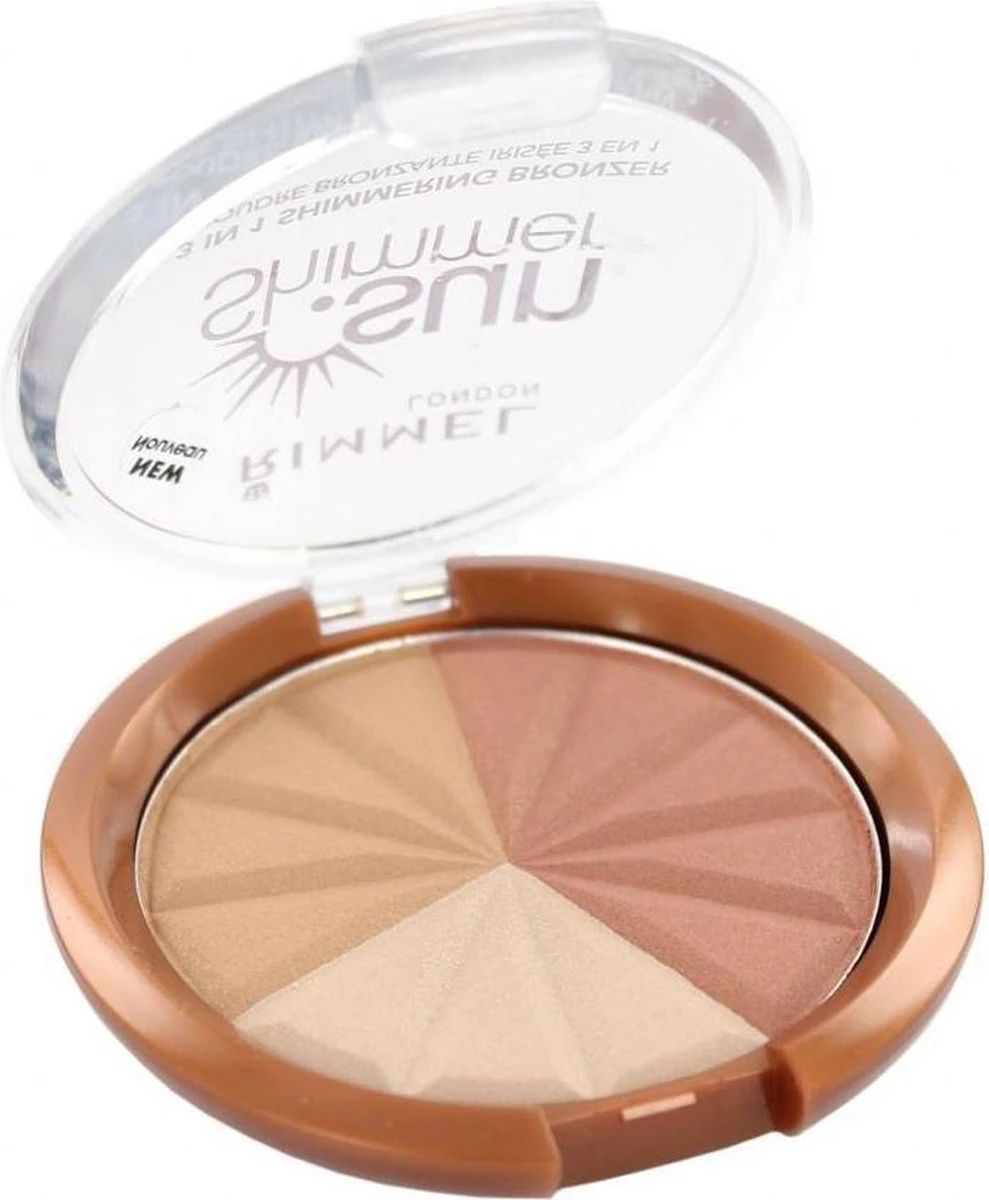 Rimmel London Rimmel - SunShimmer 3 In 1 Shimmering Bronzer Lustrous Powder 9.9 G 1 Gold Princess - 1 Rimmel London Rimmel - SunShimmer 3 In 1 Shimmering Bronzer Lustrous Powder 9.9 G 1 Gold Princess -